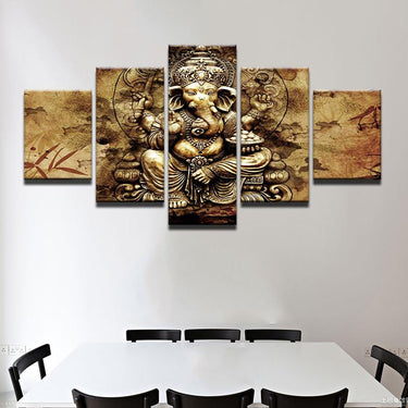 Modern Lord Ganesha Canvas Wall Art